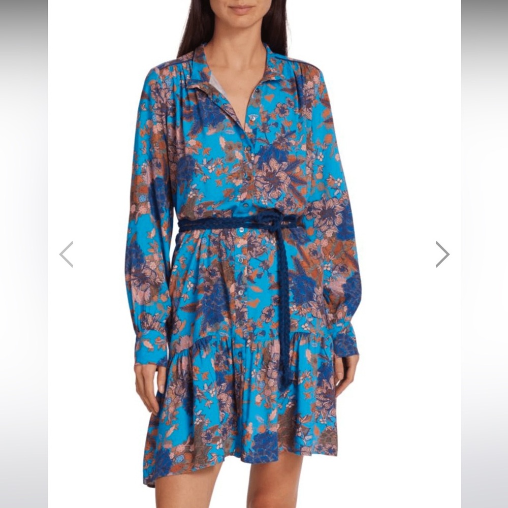 Xirena Anastasia Blue Floral Dresss